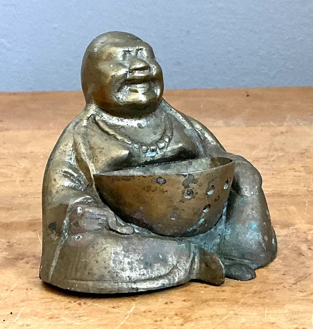 Vintage Brass Buddha Figurine — additional photo 3