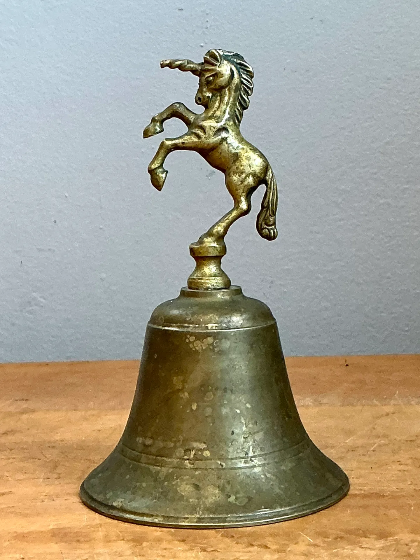 Vintage Brass Unicorn Bell — additional photo 1