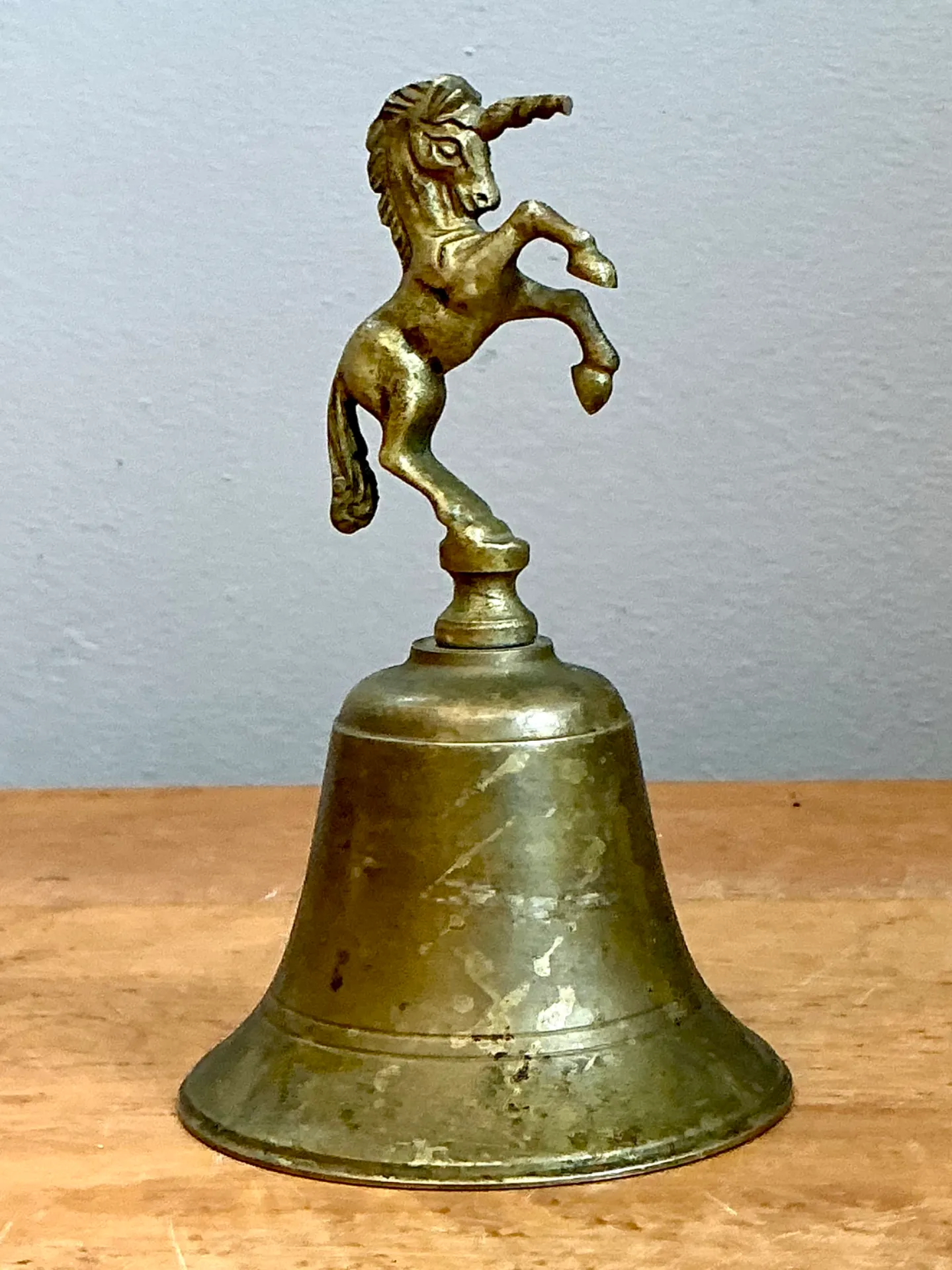 Vintage Brass Unicorn Bell — additional photo 3