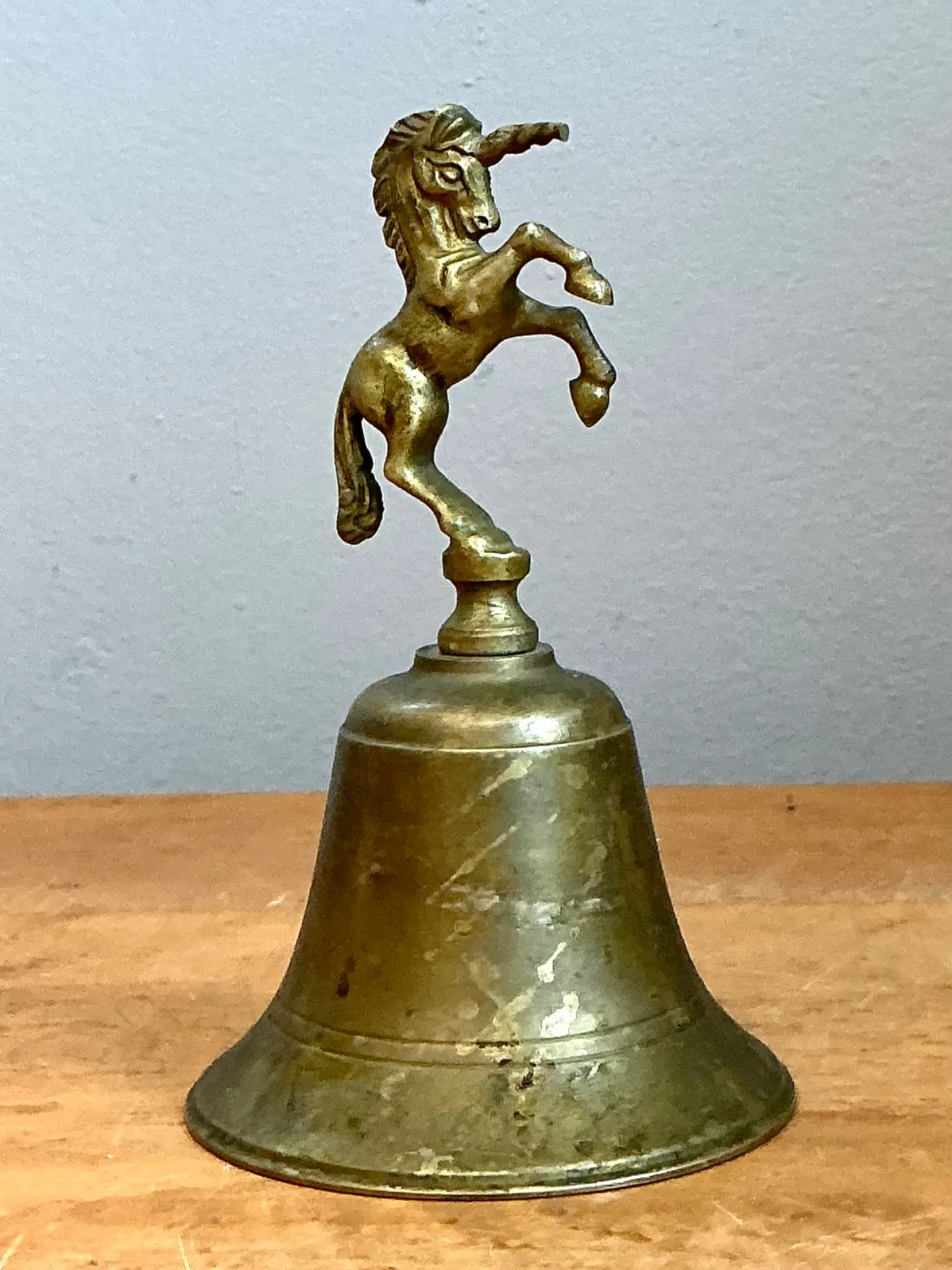Vintage Brass Unicorn Bell — additional photo 2