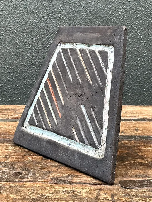 Vintage Geometric Patterned Ceramic Tile — additional photo 8