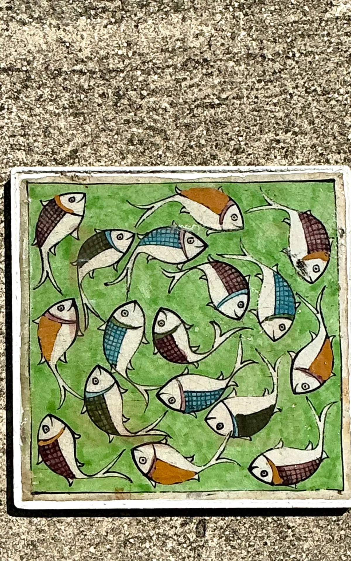 Vintage Hand Painted Fish Tile — additional photo 5