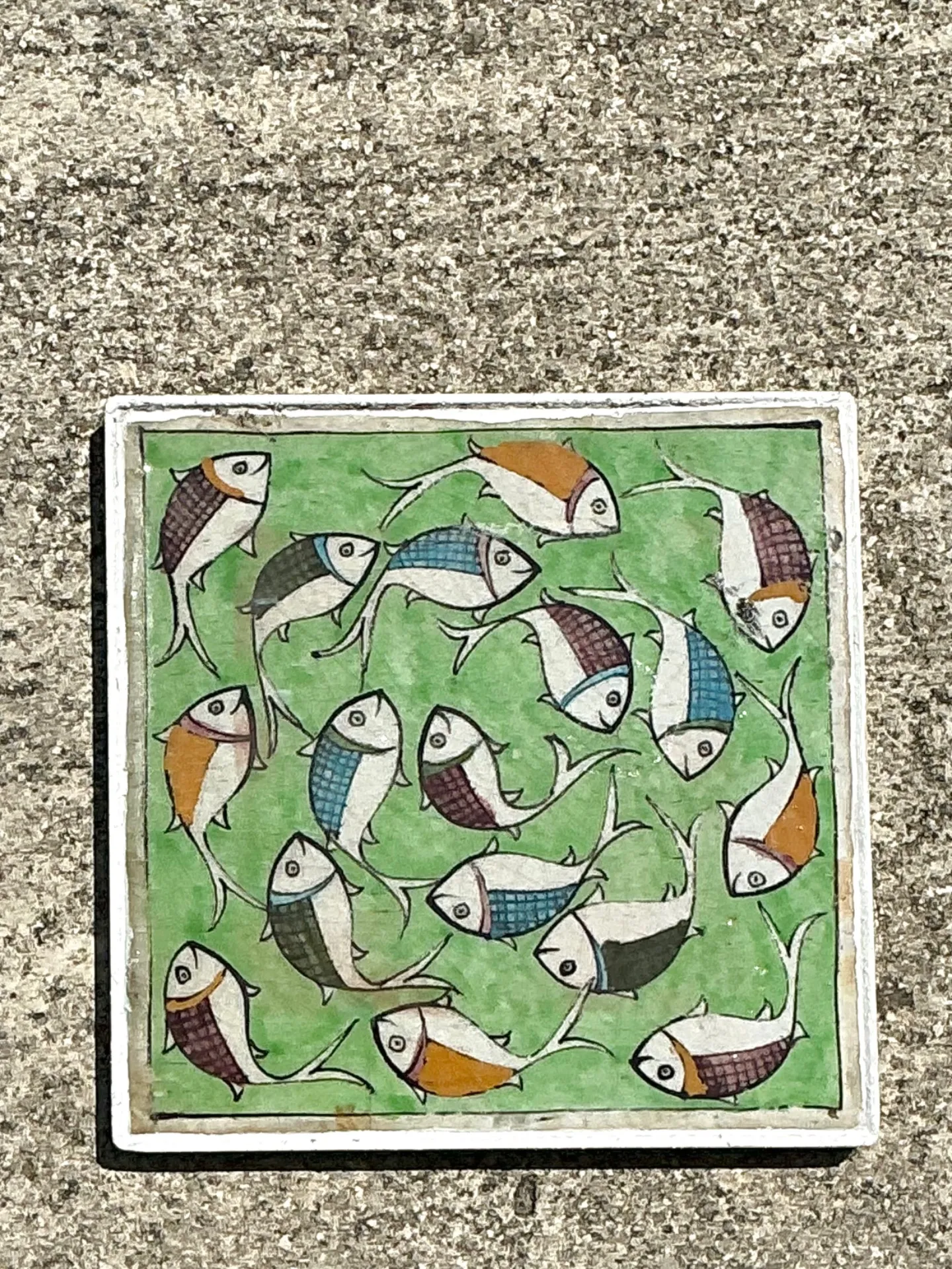 Vintage Hand Painted Fish Tile — additional photo 3