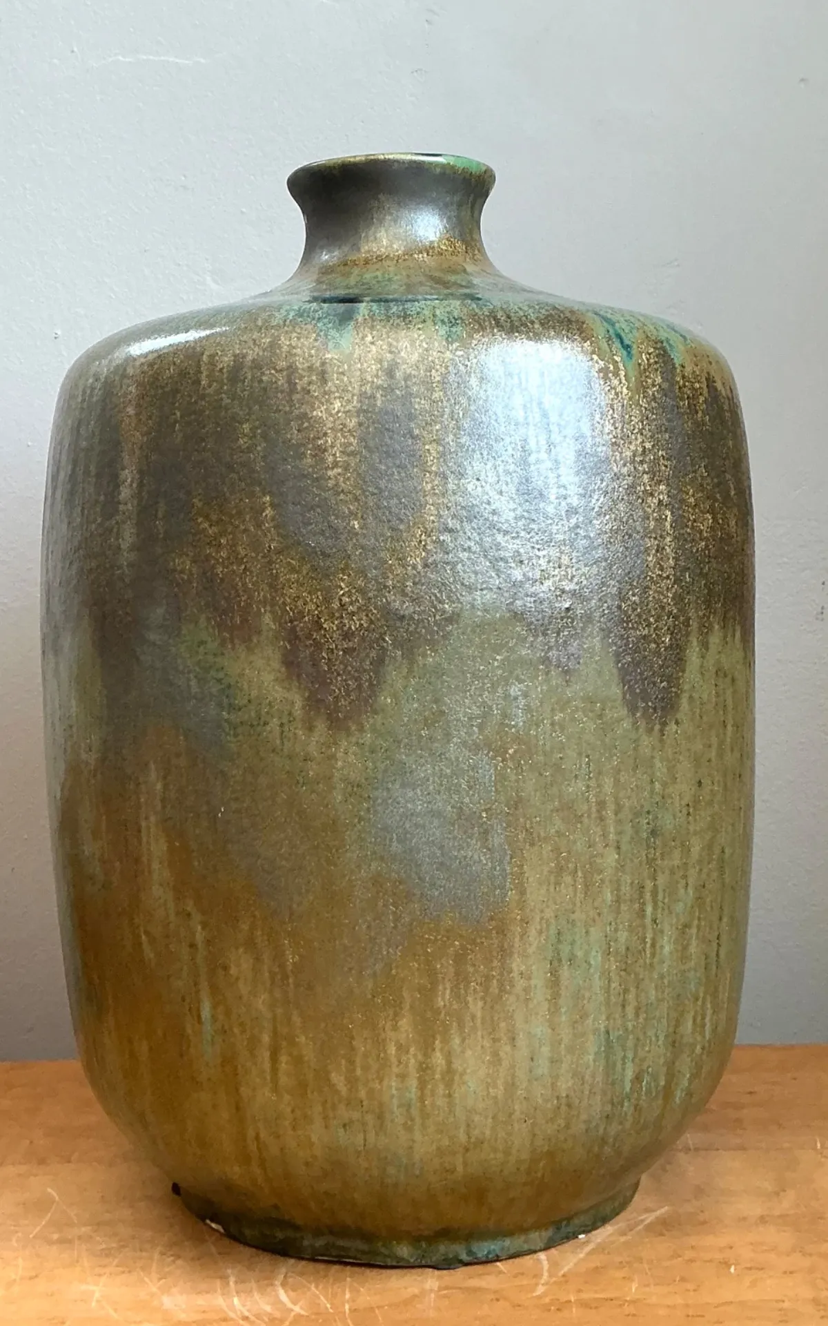 Vintage Handcrafted Studio Pottery Vase - Side view