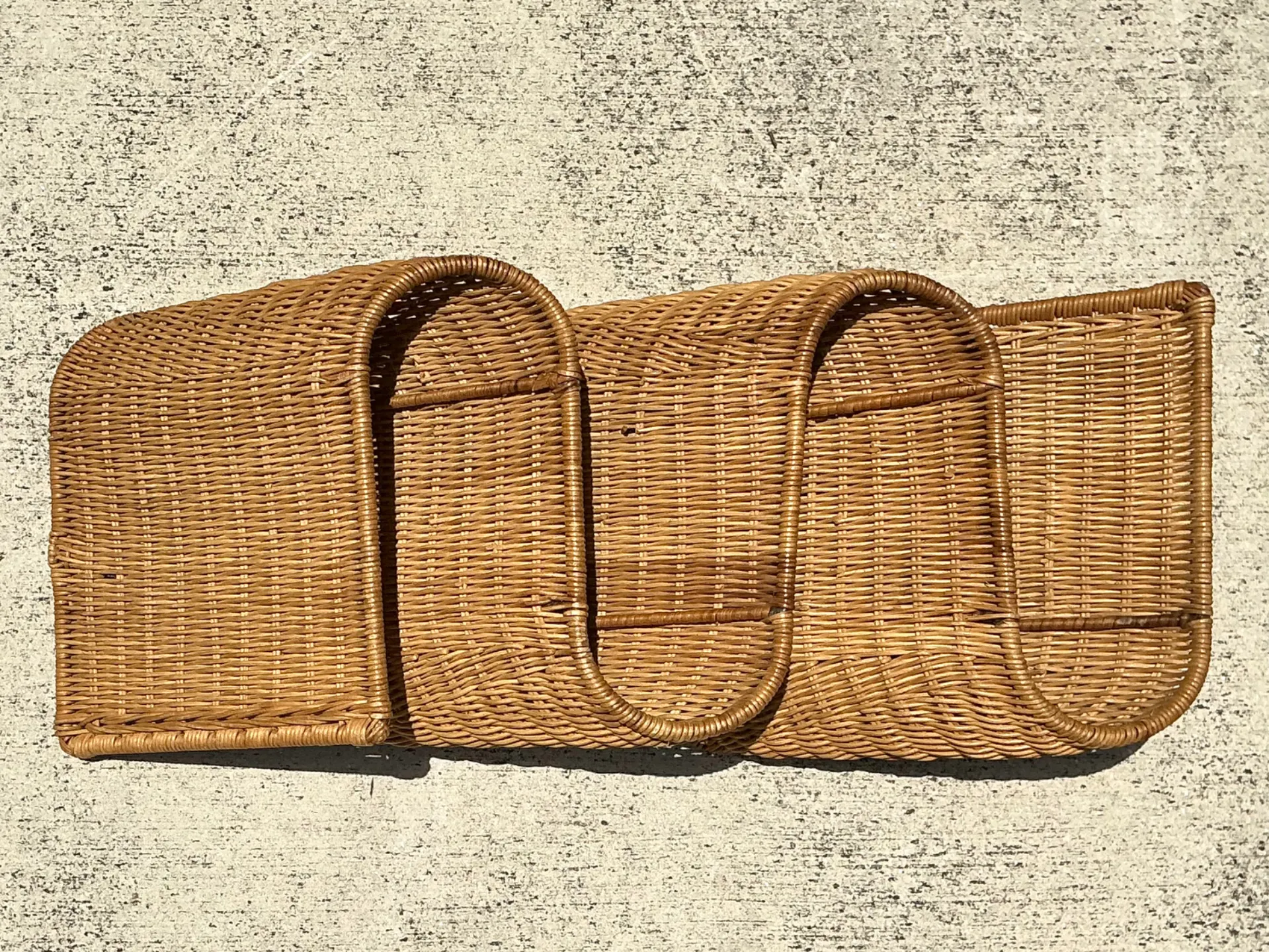 Vintage Woven Rattan Wall Sculpture — additional photo 5