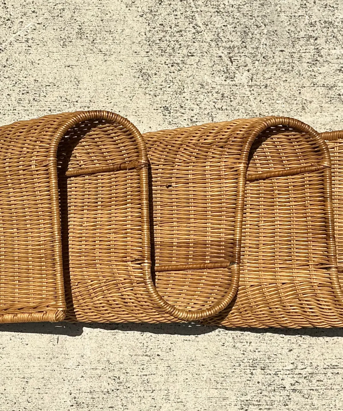 Vintage Woven Rattan Wall Sculpture — additional photo 5
