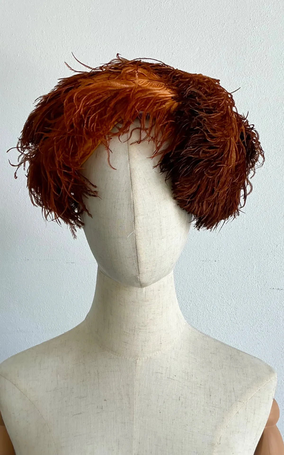 Vintage 1950s Ostrich Feather Hat