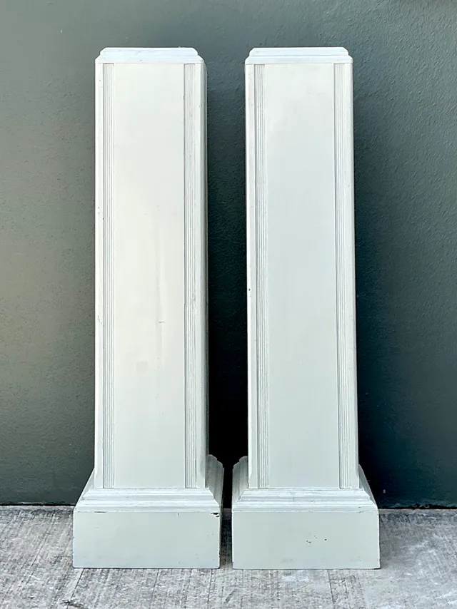 Vintage Architectural Wood Pedestals - A Pair — additional photo 8