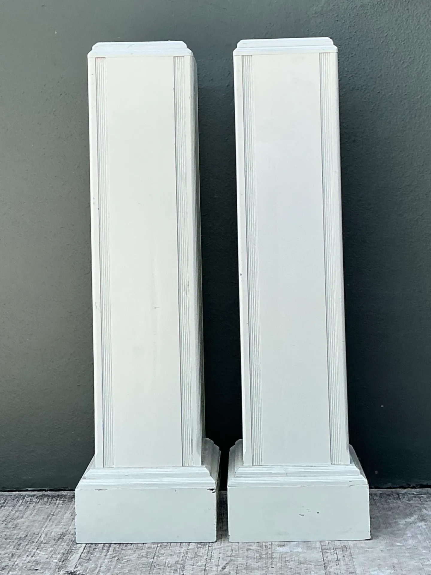 Vintage Architectural Wood Pedestals - A Pair — additional photo 6