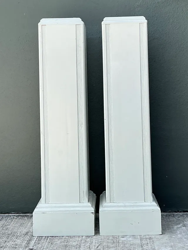 Vintage Architectural Wood Pedestals - A Pair — additional photo 6