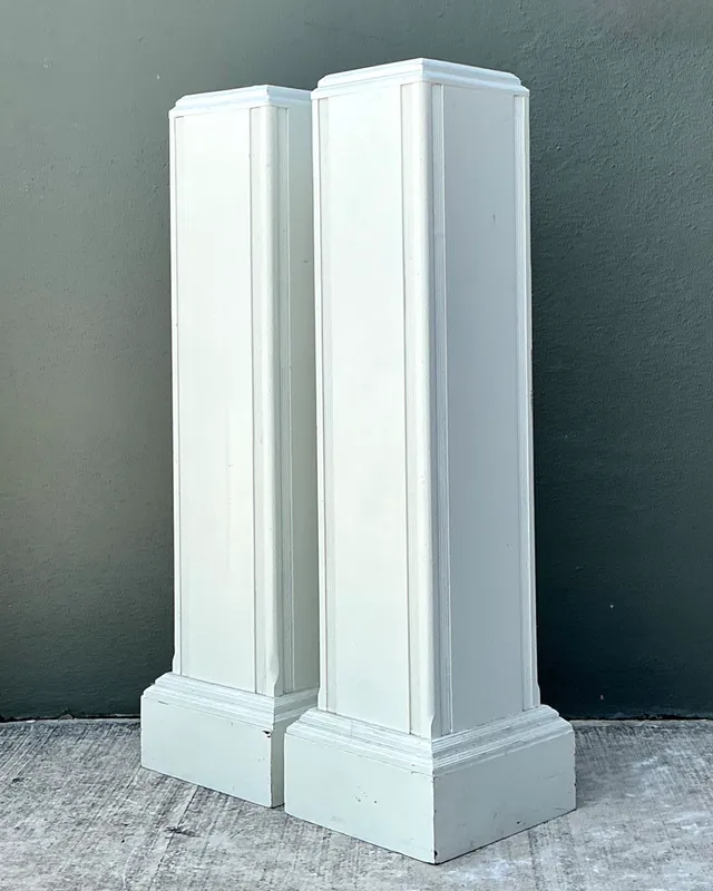 Vintage Architectural Wood Pedestals - A Pair — additional photo 5