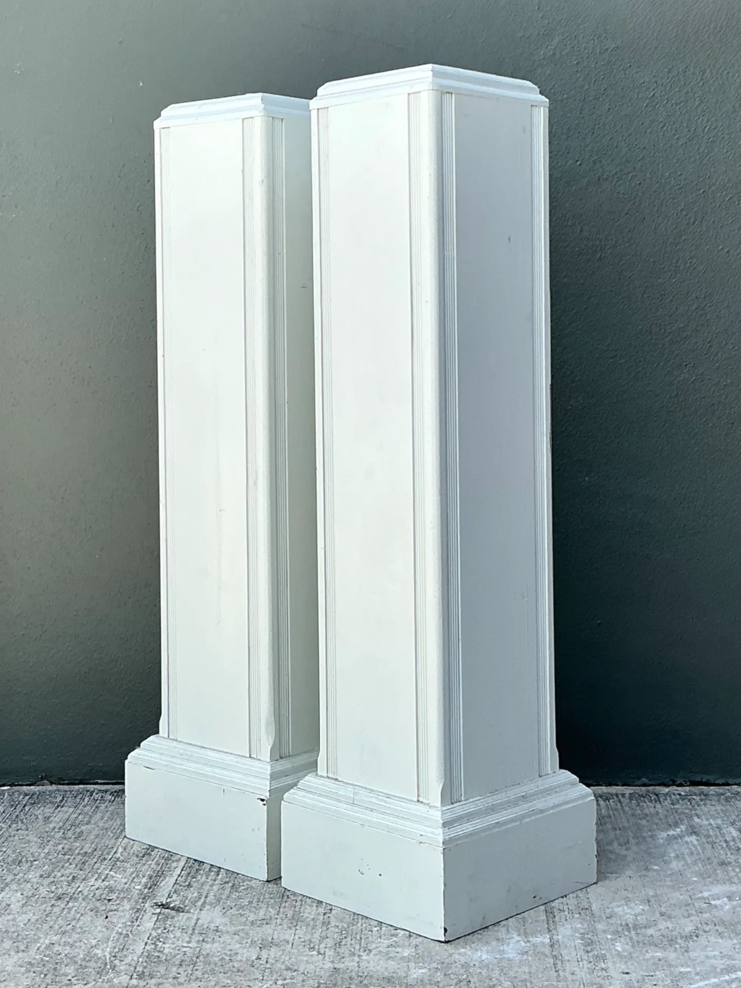 Vintage Architectural Wood Pedestals - A Pair — additional photo 4