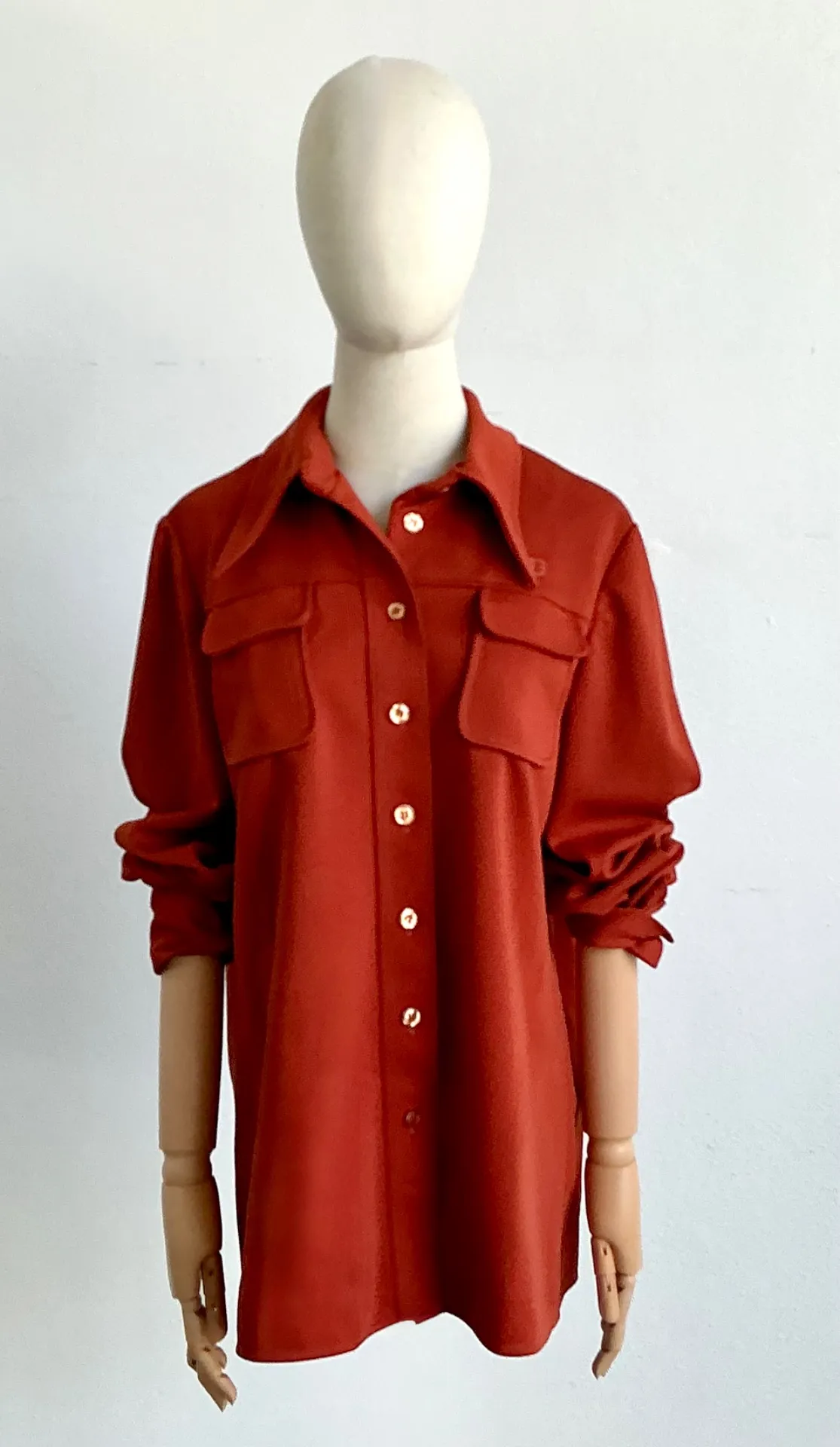 Vintage 70s Givenchy Sport Double Knit Shirt Jacket — additional photo 3