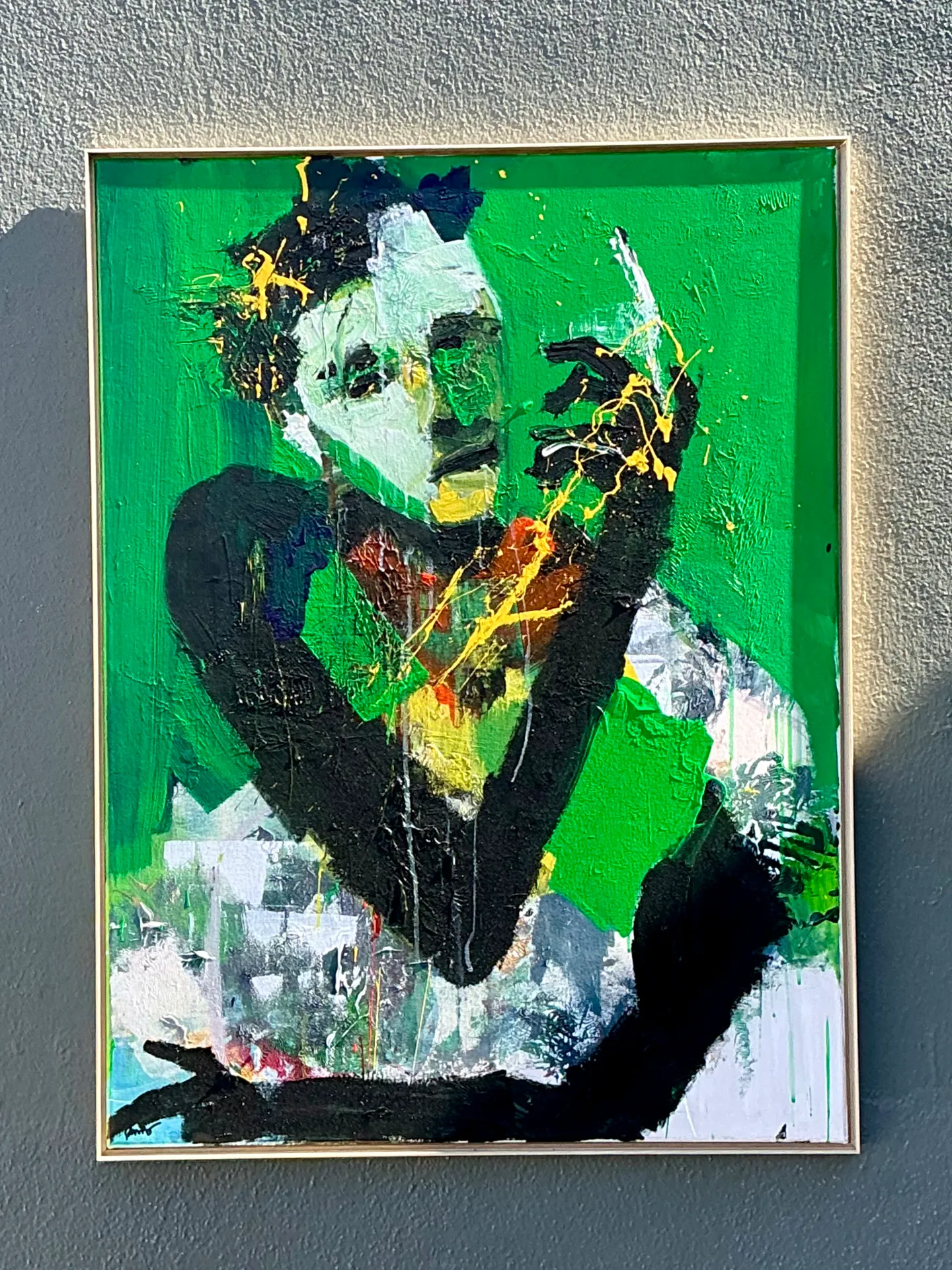 Vintage Abstract Expressionist Original Oil On Canvas — additional photo 1