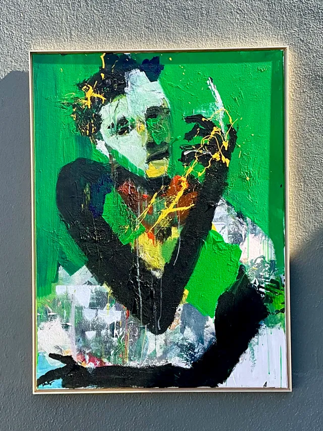 Vintage Abstract Expressionist Original Oil On Canvas — additional photo 1