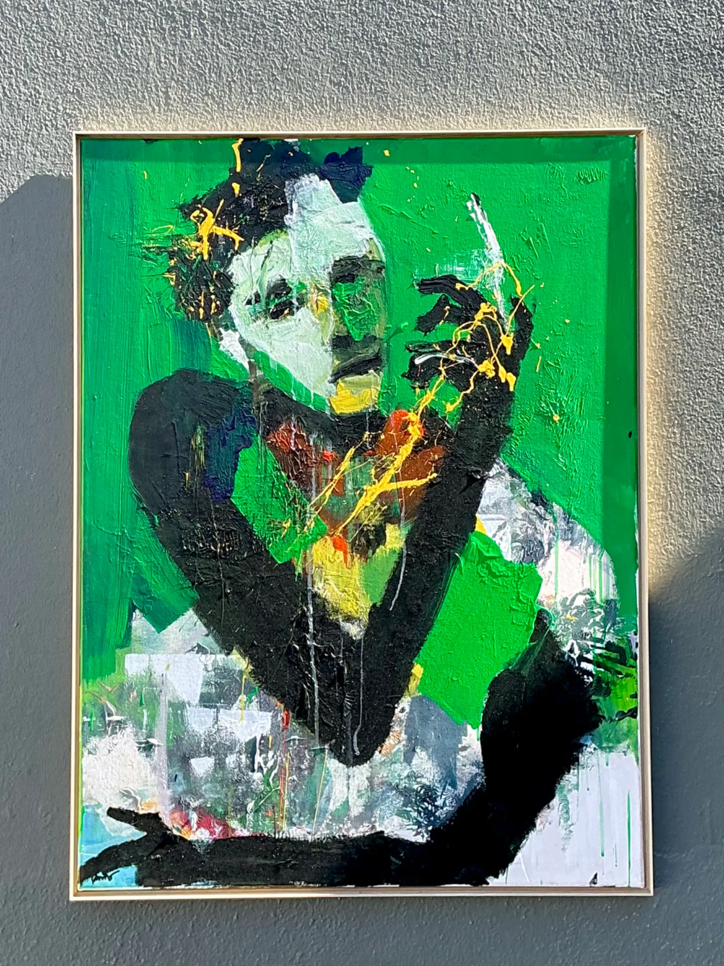 Vintage Abstract Expressionist Original Oil On Canvas — additional photo 4