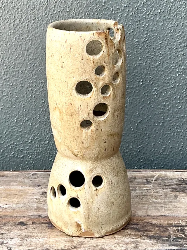 Vintage Abstract Studio Pottery Vase — additional photo 1