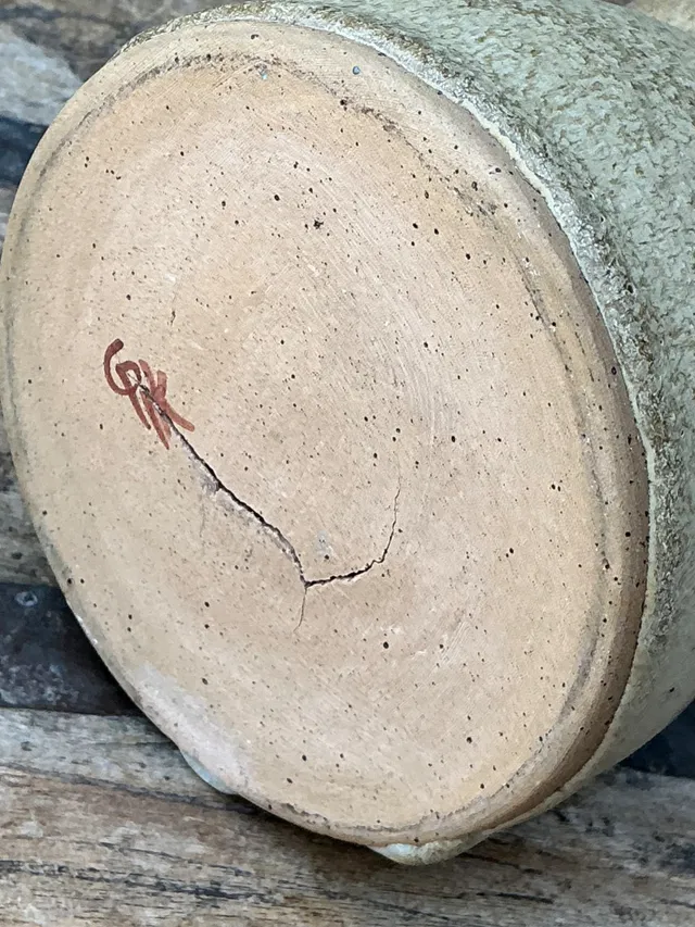 Vintage Abstract Studio Pottery Vase — additional photo 4