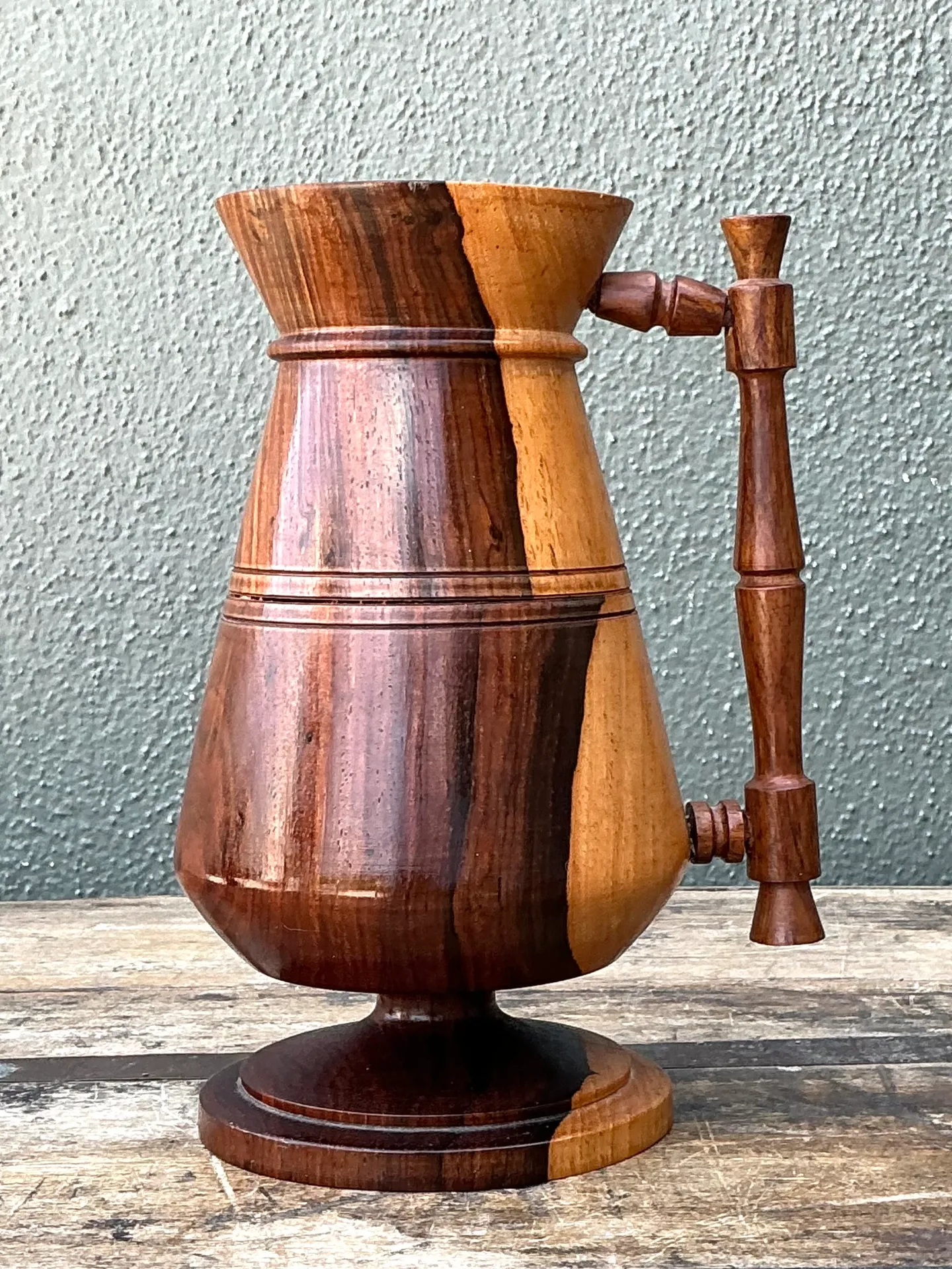 Vintage Turned Wood Pitcher — additional photo 7