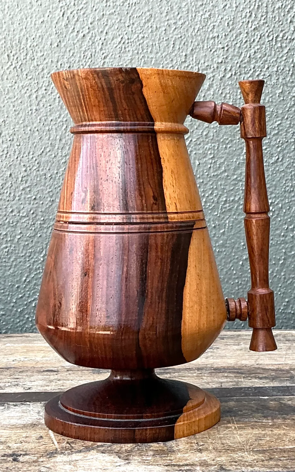 Vintage Turned Wood Pitcher — additional photo 7