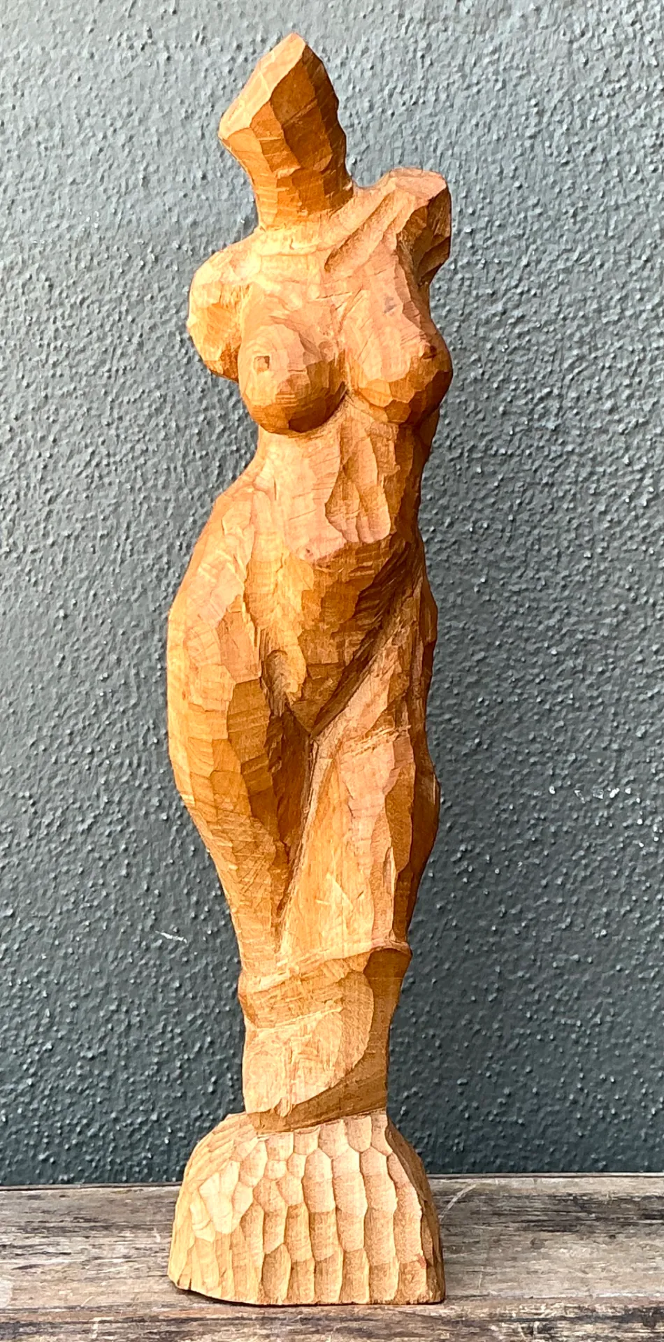 Vintage Abstract Wood Figurative Sculpture — additional photo 7