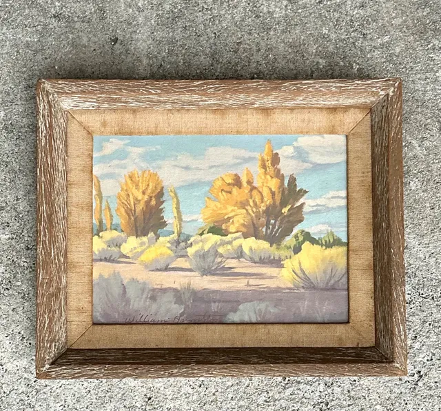 Vintage William Hamilton Landscape Oil Painting — additional photo 3
