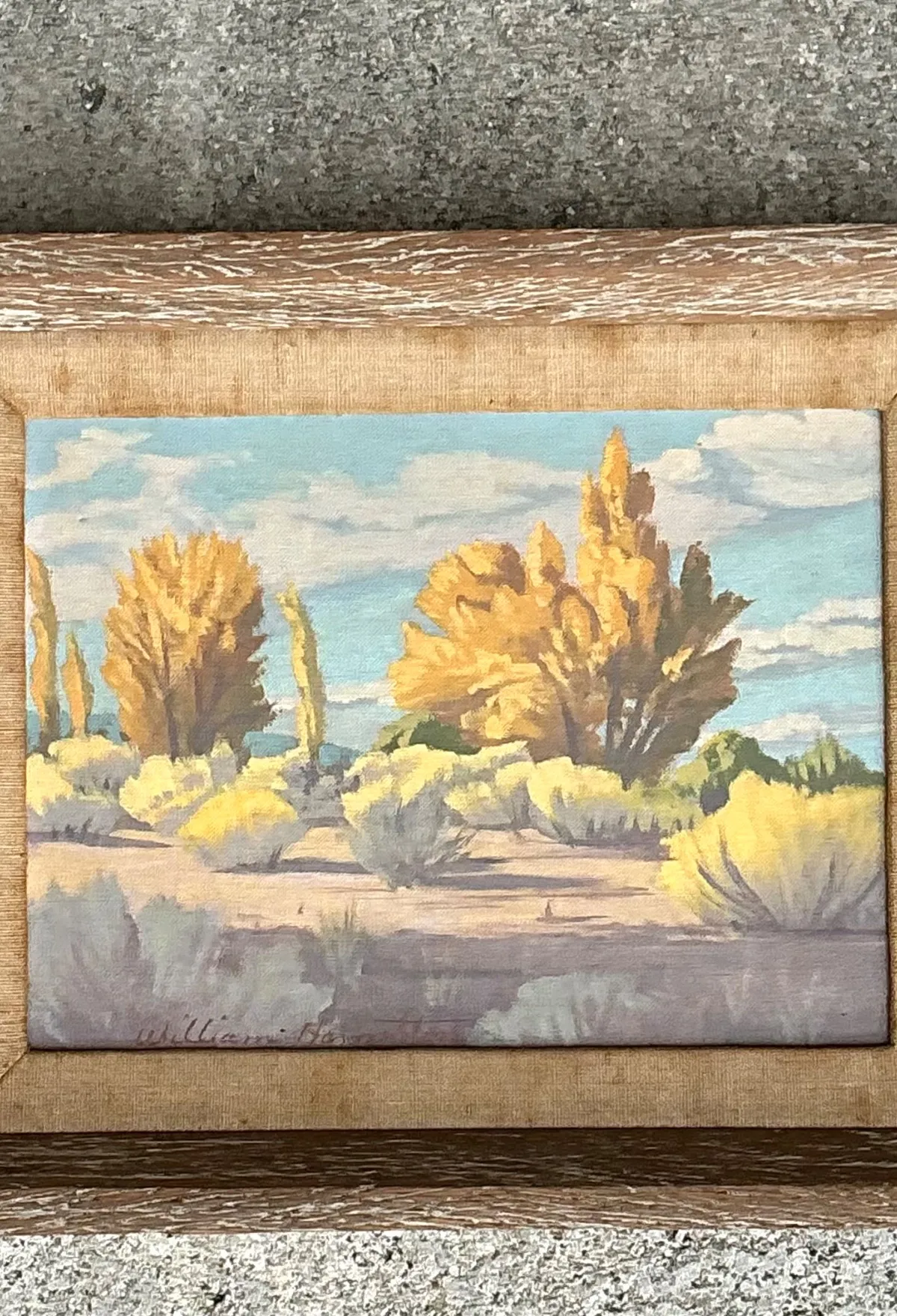Vintage William Hamilton Landscape Oil Painting — additional photo 2