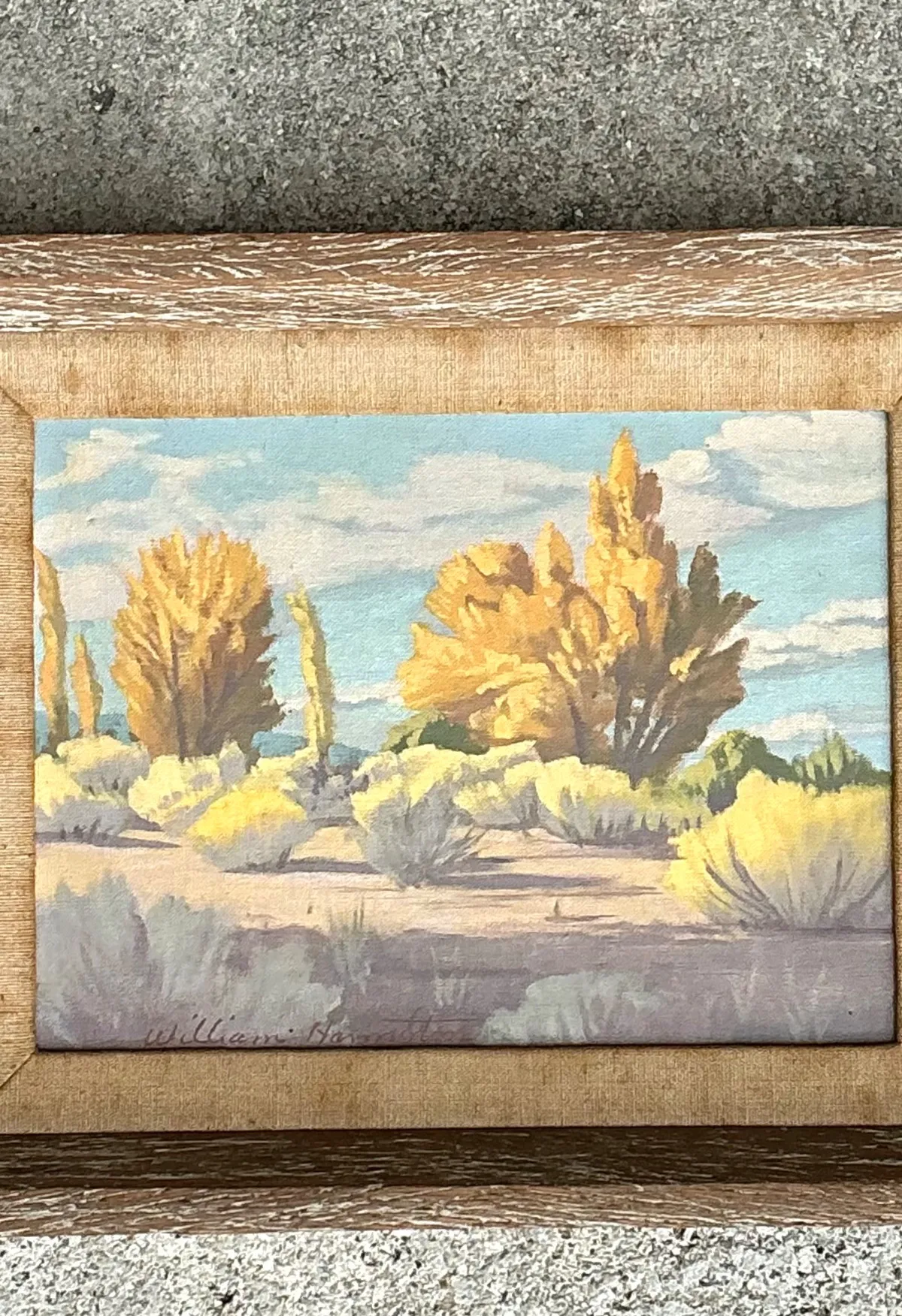 Vintage William Hamilton Landscape Oil Painting — additional photo 5