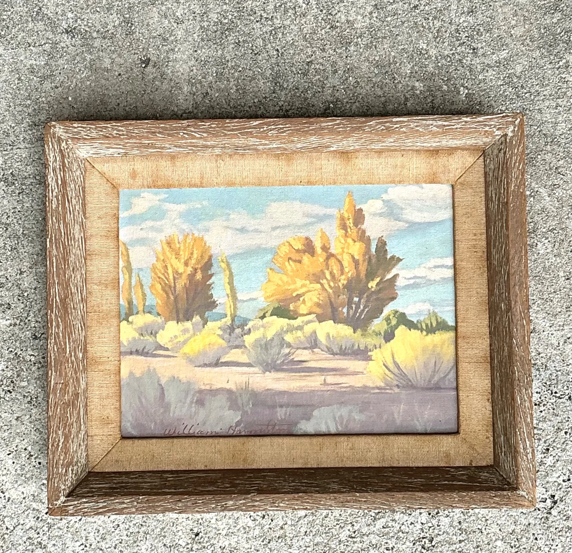 Vintage William Hamilton Landscape Oil Painting — additional photo 6