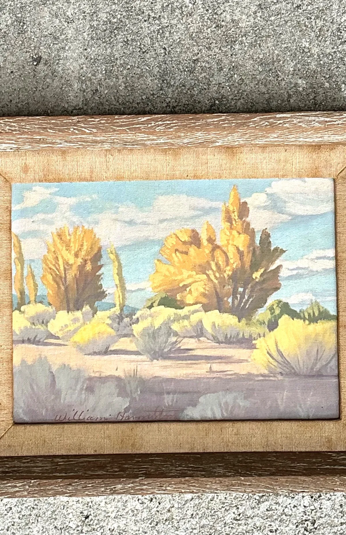 Vintage William Hamilton Landscape Oil Painting — additional photo 6