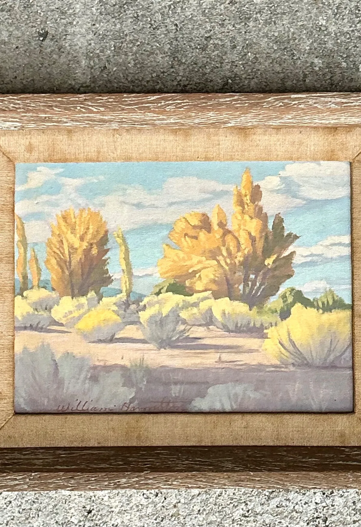 Vintage William Hamilton Landscape Oil Painting — additional photo 8