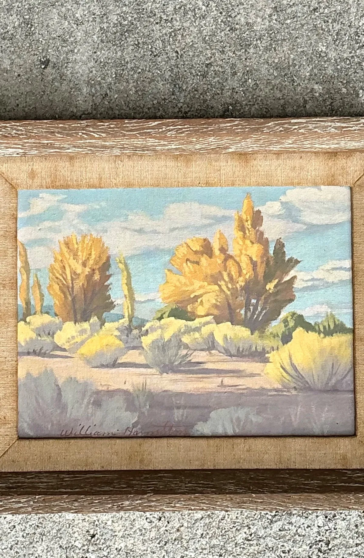 Vintage William Hamilton Landscape Oil Painting — additional photo 4