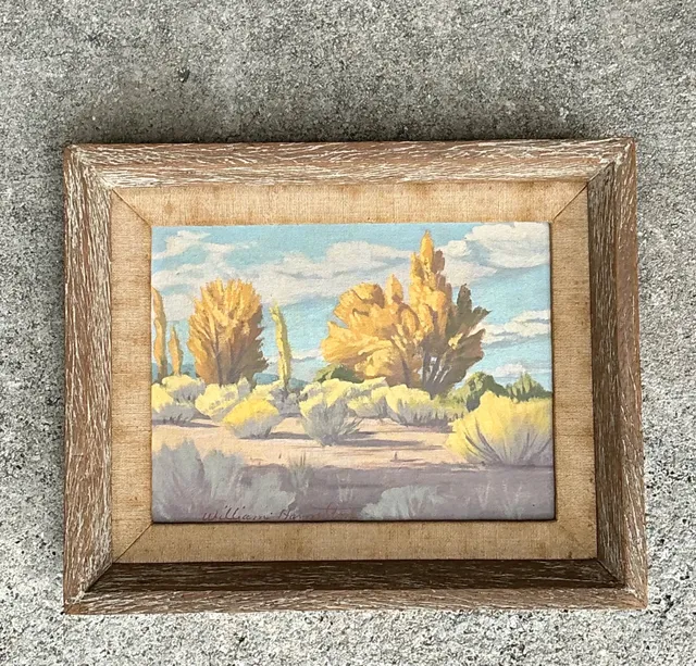 Vintage William Hamilton Landscape Oil Painting — additional photo 4
