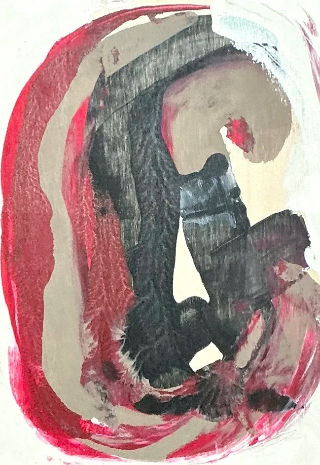 Vintage Original Abstract Oil On Board — additional photo 8