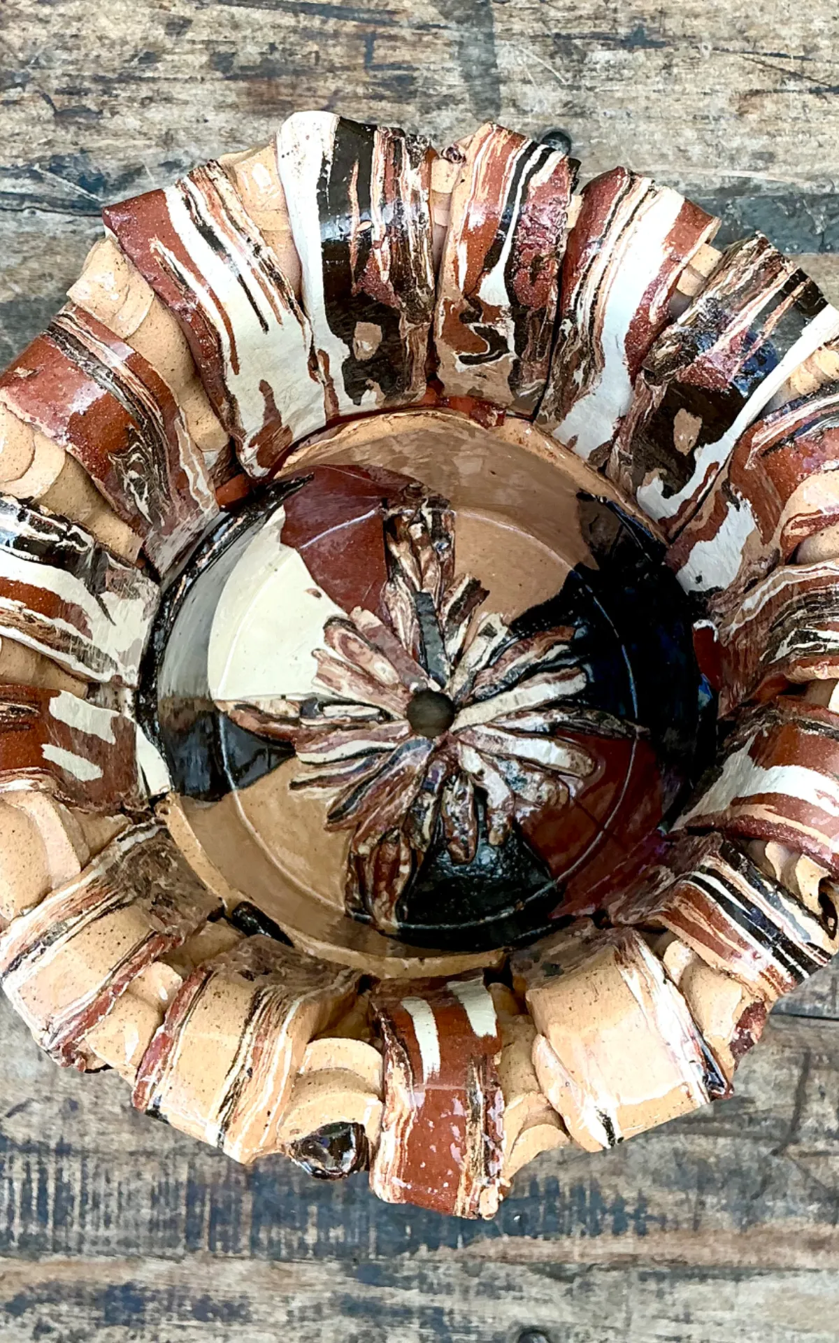 Vintage Textured Ceramic Planter — additional photo 8