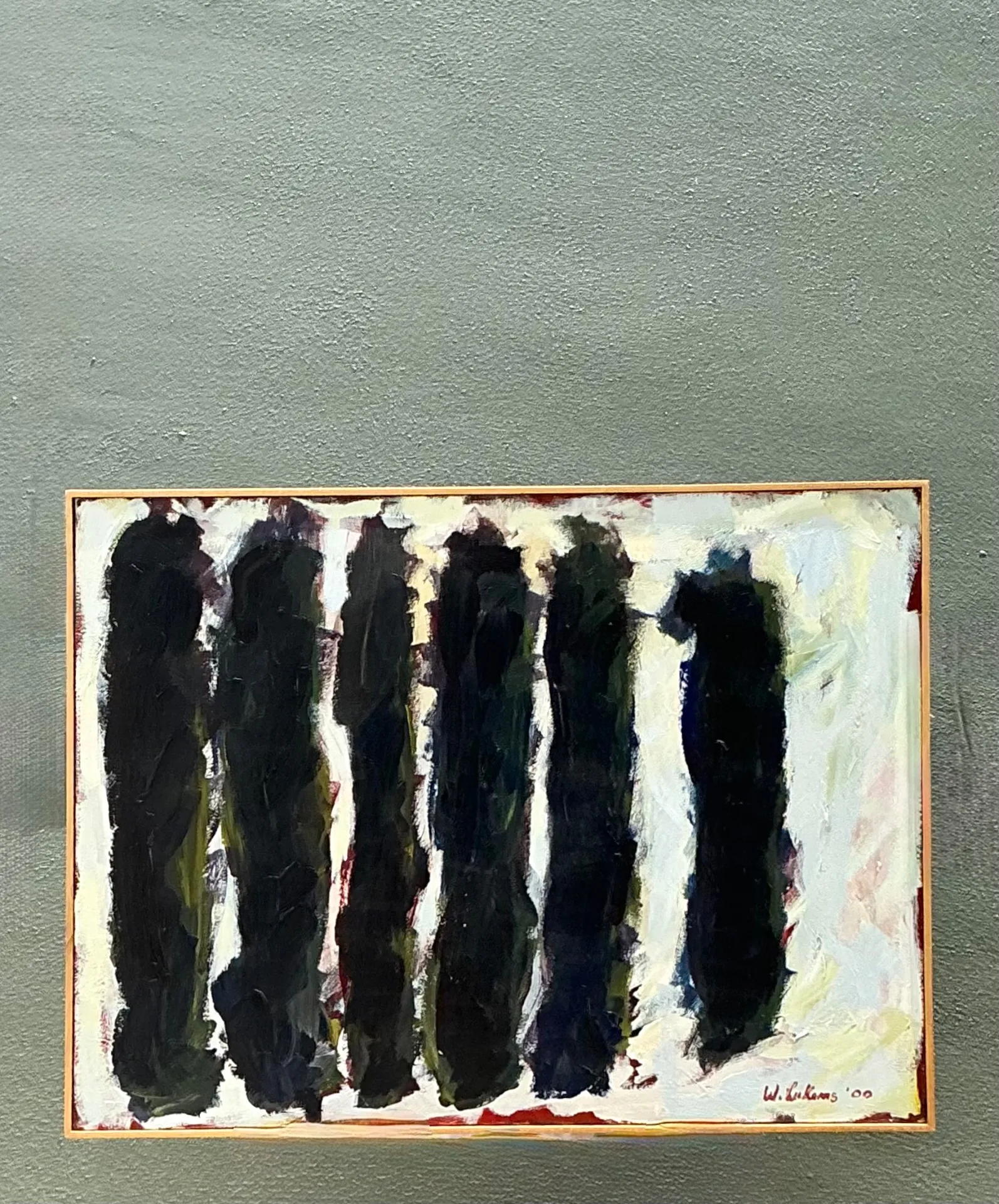 Vintage W. Lukens Abstract Oil Painting — additional photo 7