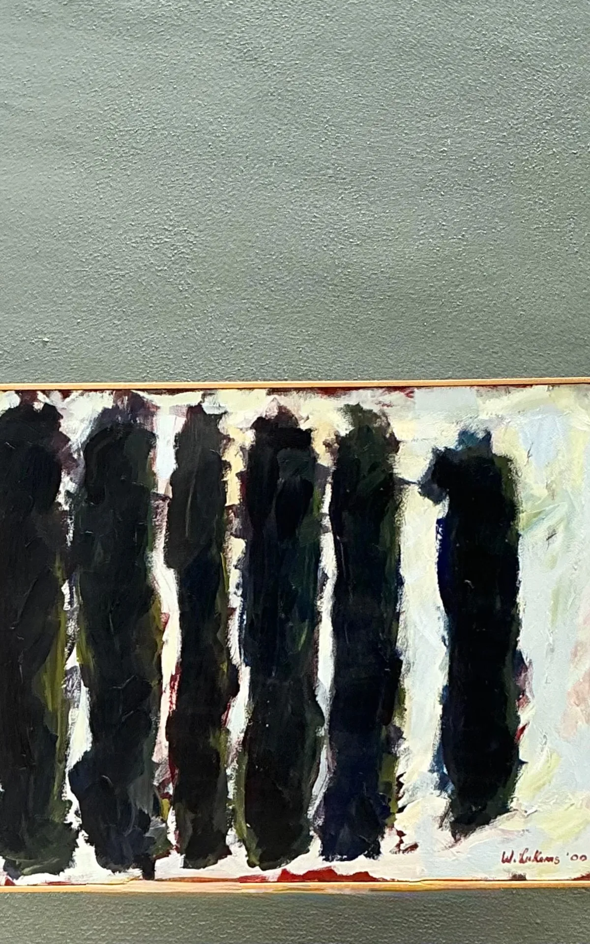 Vintage W. Lukens Abstract Oil Painting — additional photo 7