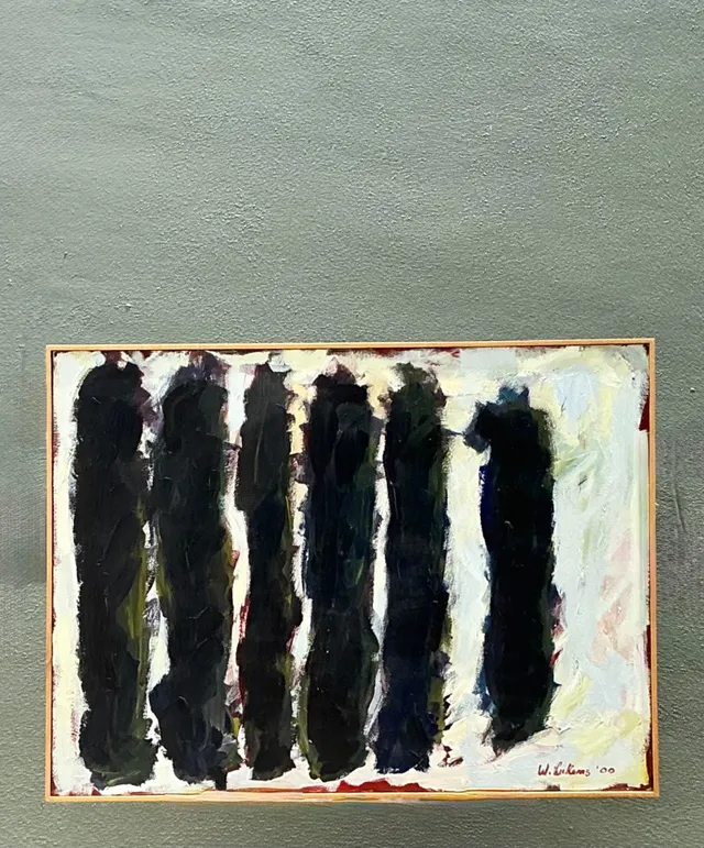 Vintage W. Lukens Abstract Oil Painting — additional photo 7