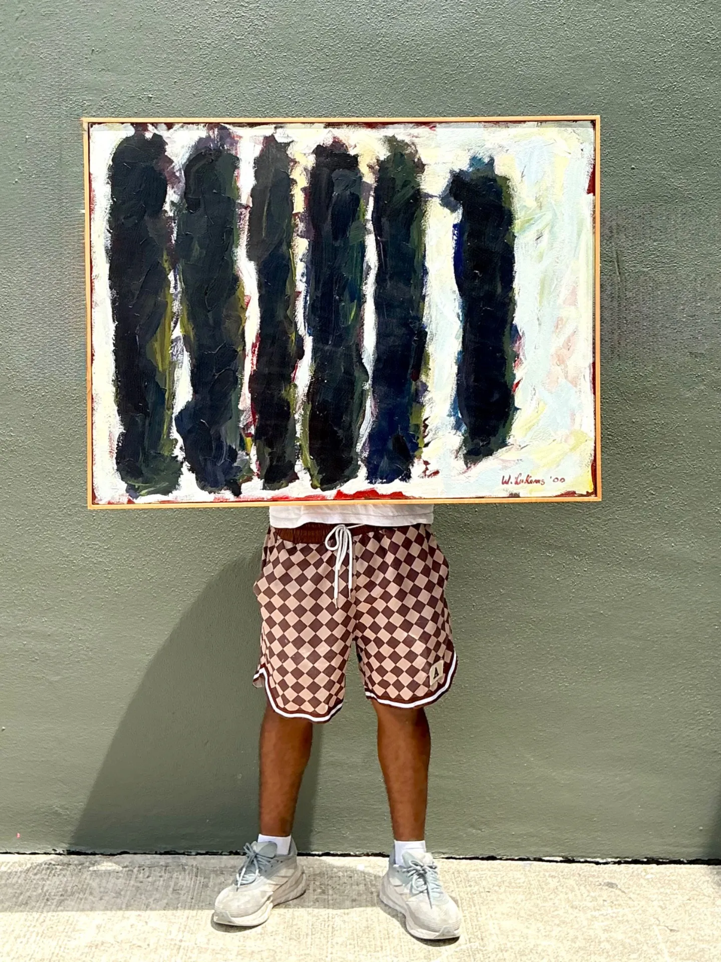 Vintage W. Lukens Abstract Oil Painting — additional photo 2