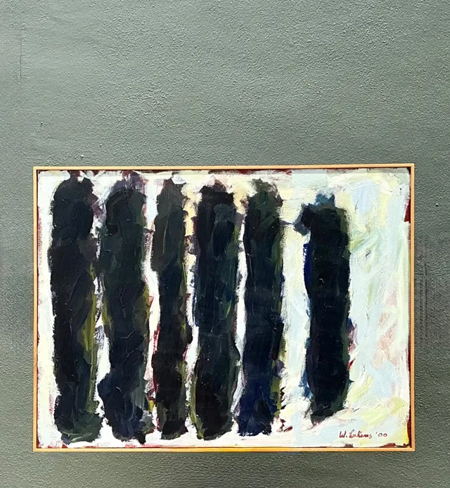 Vintage W. Lukens Abstract Oil Painting — additional photo 4