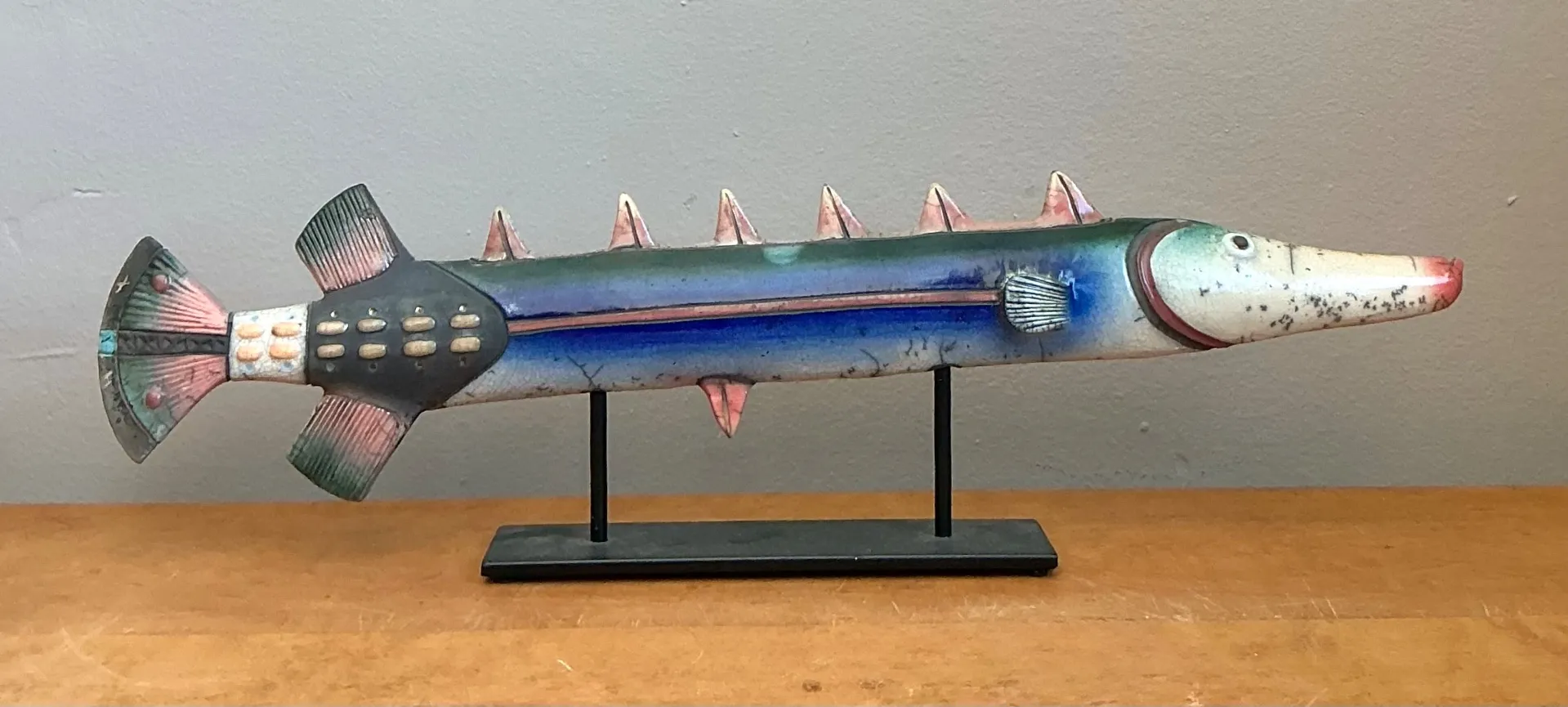 Vintage Ceramic Fish Sculpture — additional photo 7
