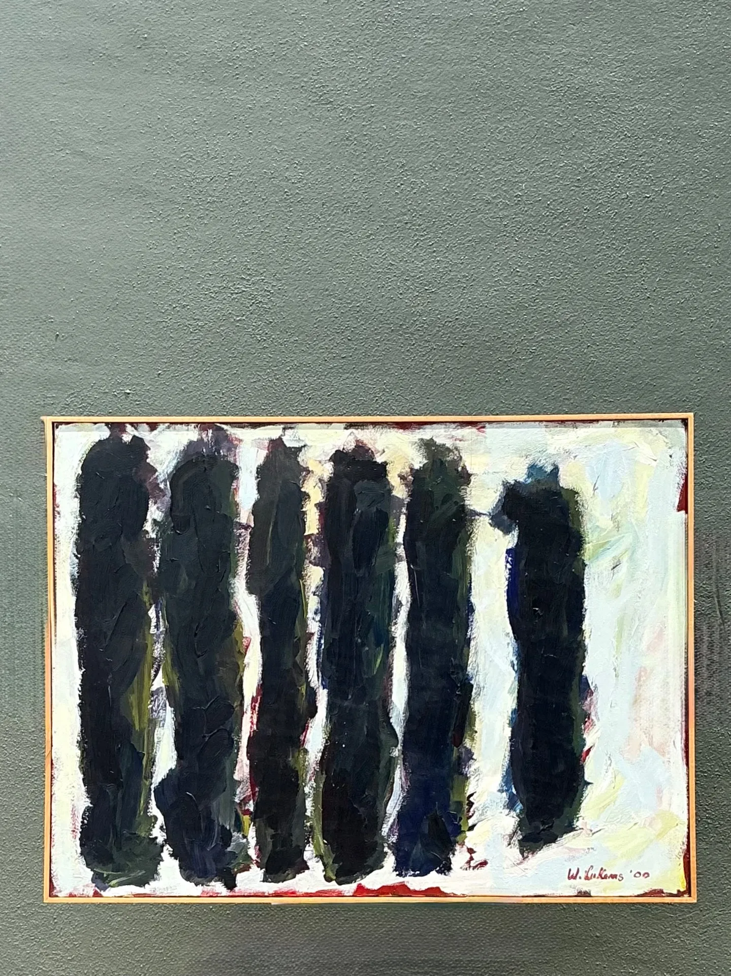 Vintage W. Lukens Abstract Oil Painting — additional photo 3