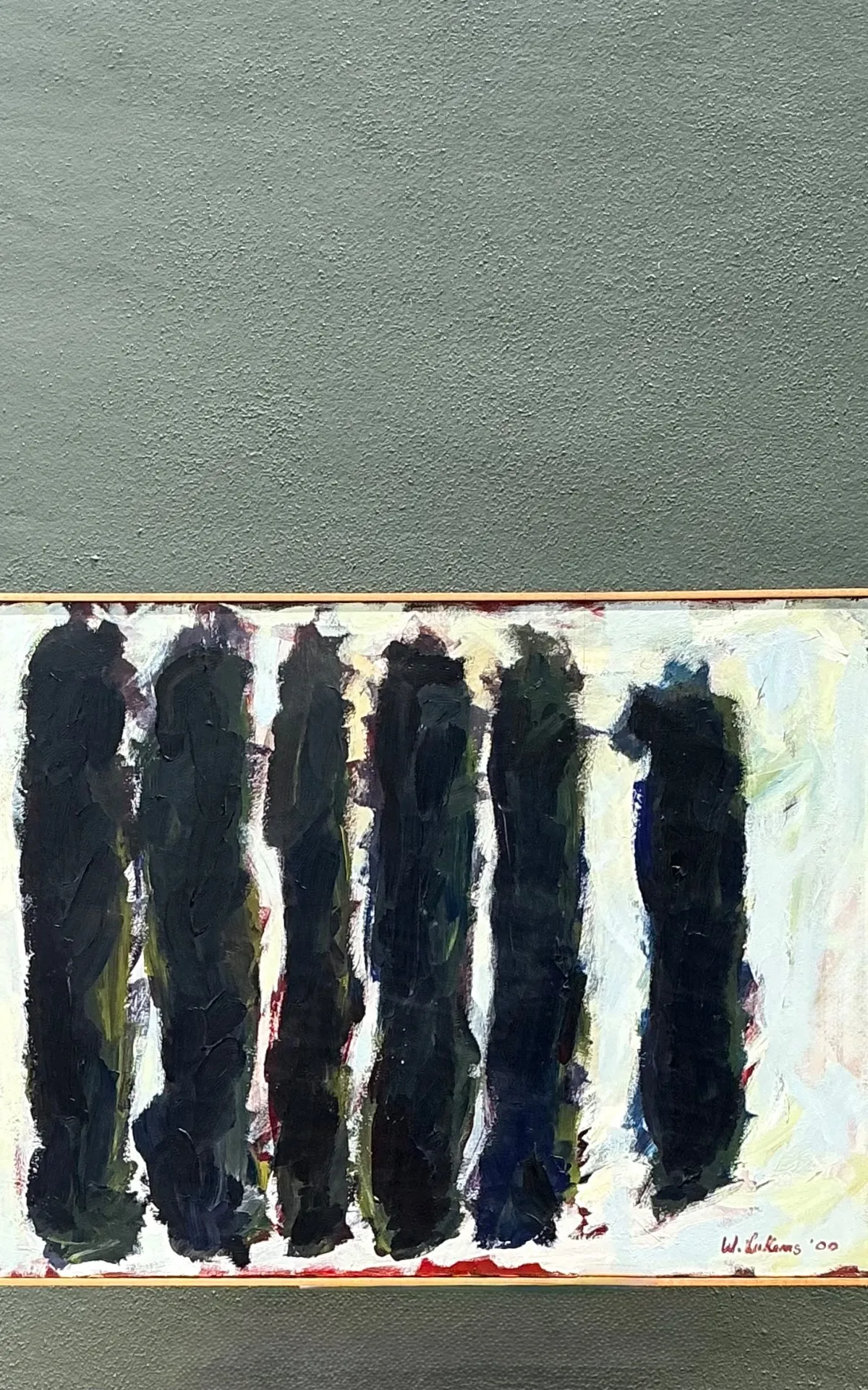 Vintage W. Lukens Abstract Oil Painting — additional photo 3