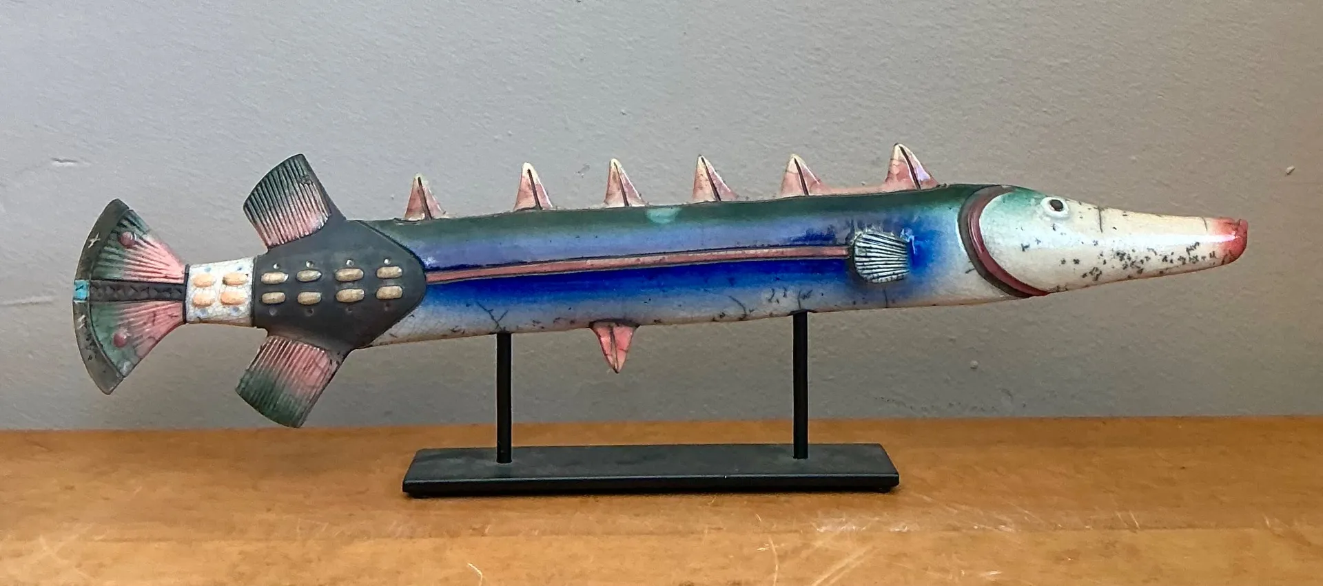 Vintage Ceramic Fish Sculpture — additional photo 2