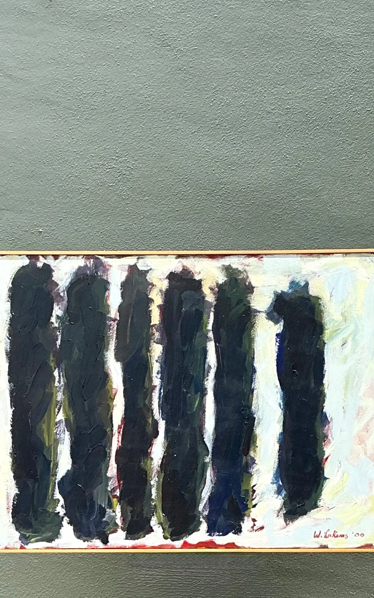 Vintage W. Lukens Abstract Oil Painting — additional photo 5