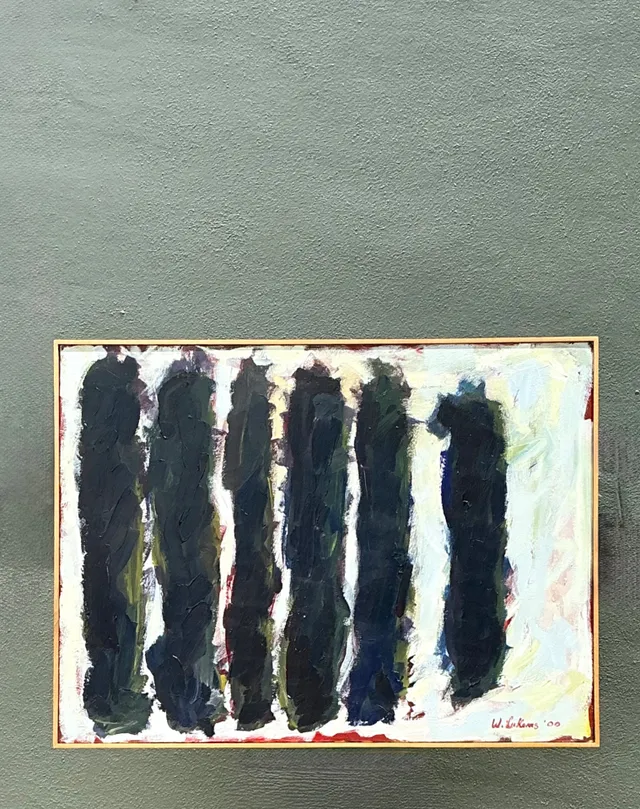 Vintage W. Lukens Abstract Oil Painting — additional photo 5