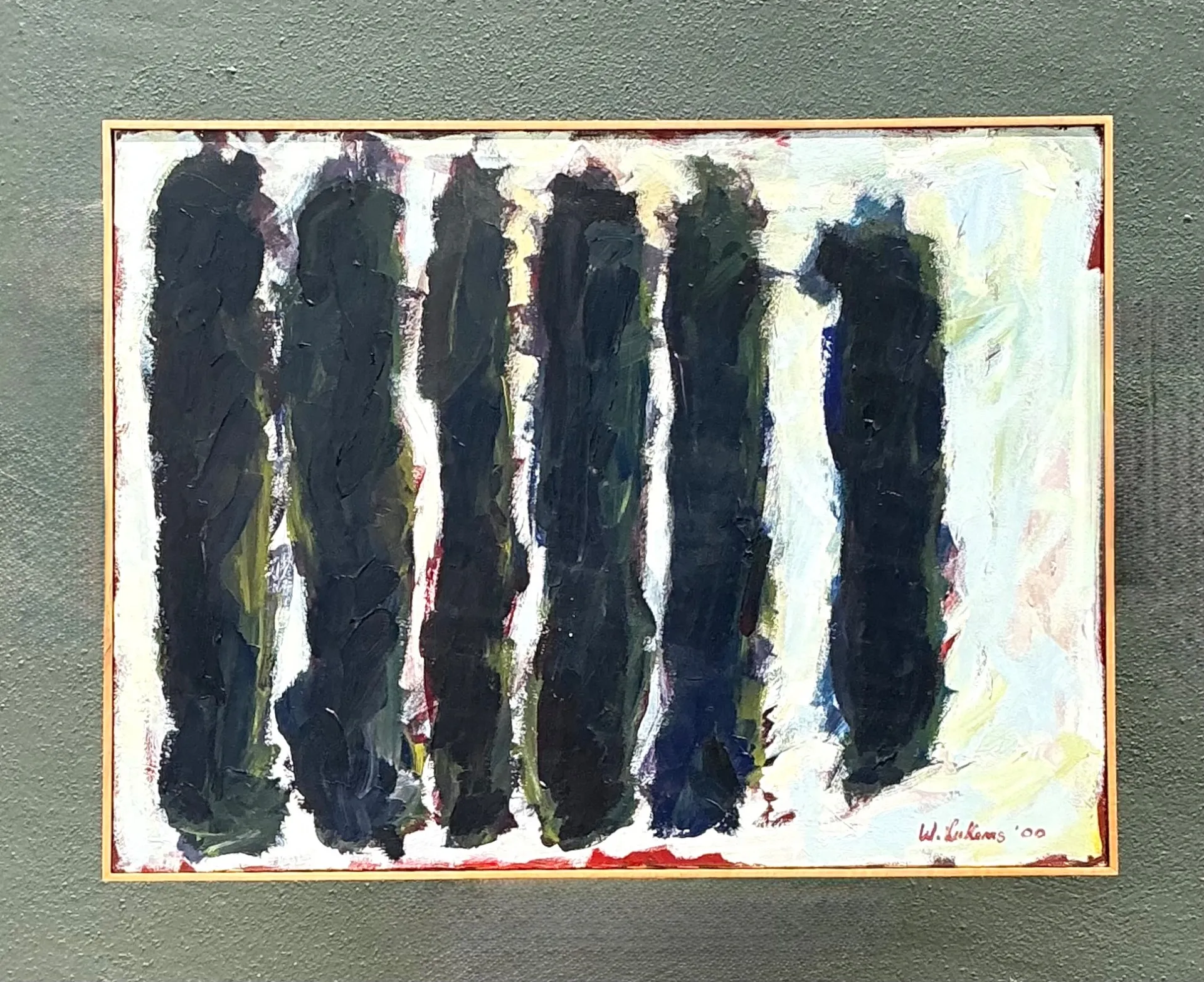 Vintage W. Lukens Abstract Oil Painting — additional photo 6