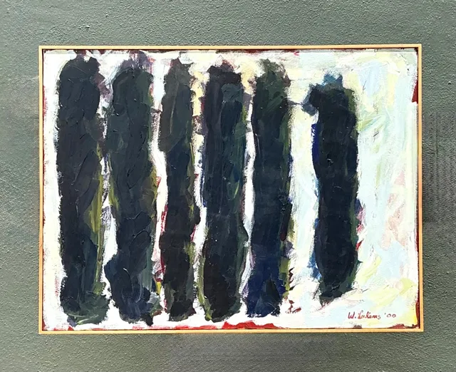 Vintage W. Lukens Abstract Oil Painting — additional photo 6