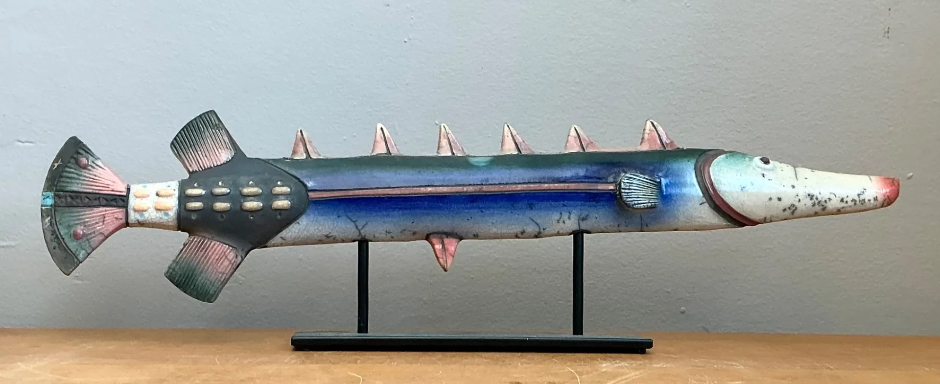 Vintage Ceramic Fish Sculpture — additional photo 1