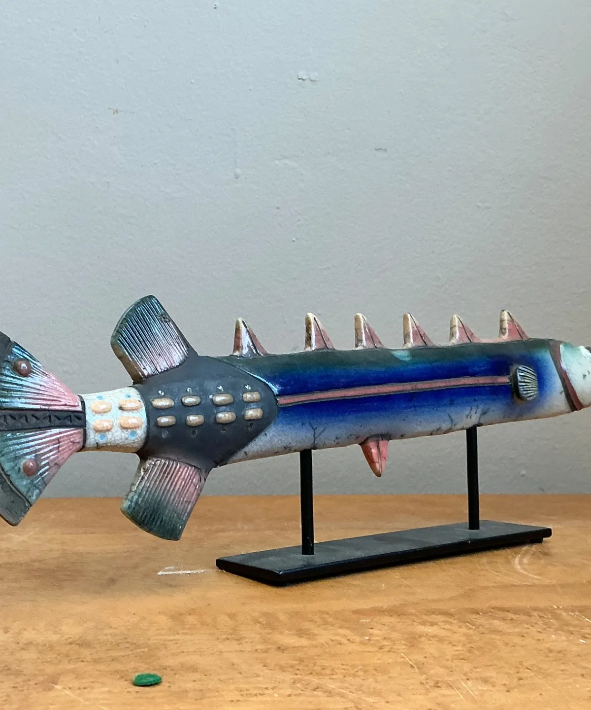 Vintage Ceramic Fish Sculpture — additional photo 4